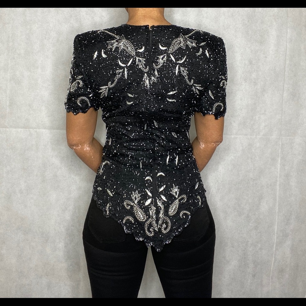 Stenay beaded sequin top